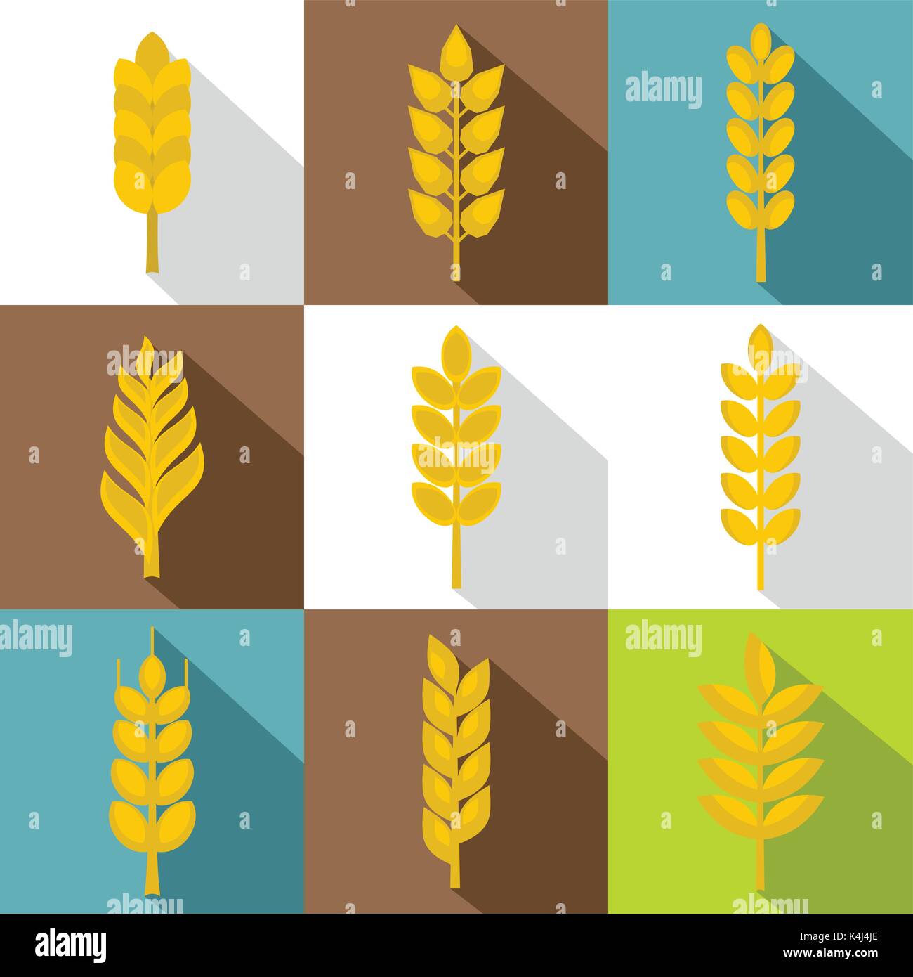 Ears form icon set, flat style Stock Vector Image & Art - Alamy