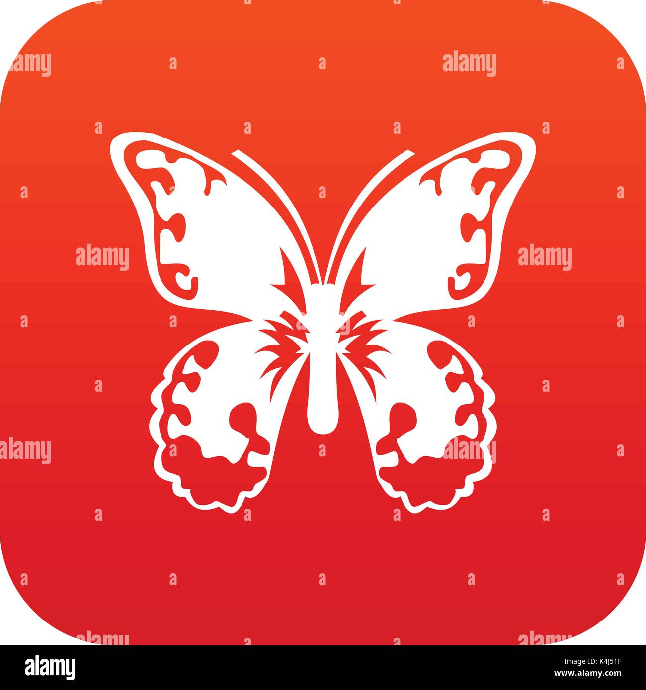 Butterfly icon digital red Stock Vector Image & Art - Alamy