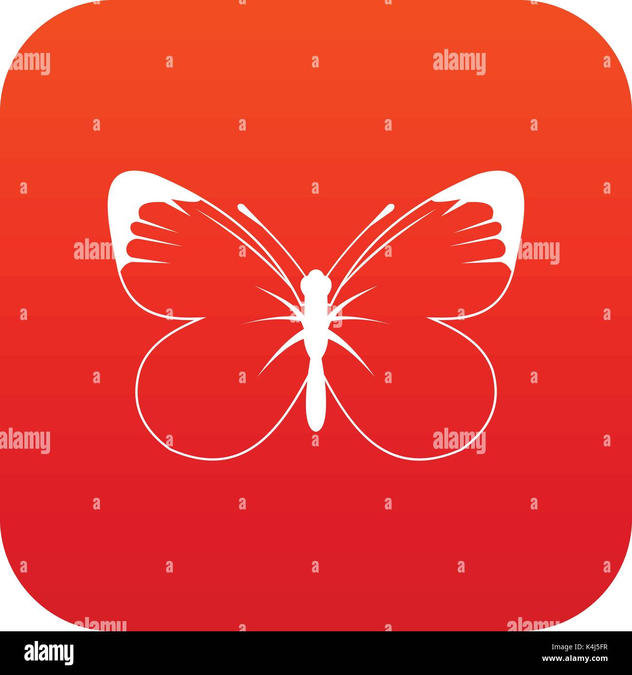 Butterfly icon digital red Stock Vector Image & Art - Alamy