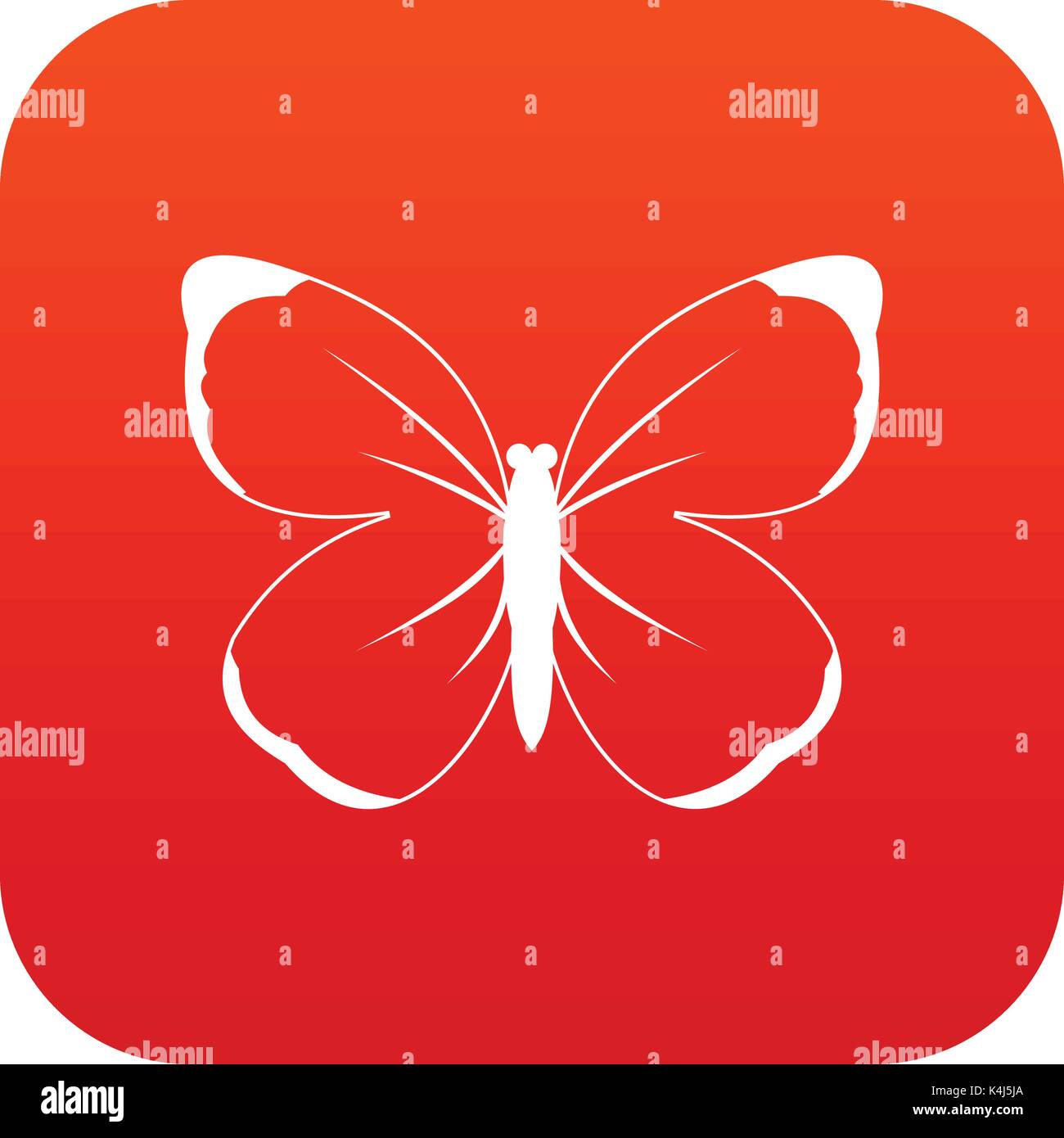 Butterfly icon digital red Stock Vector Image & Art - Alamy