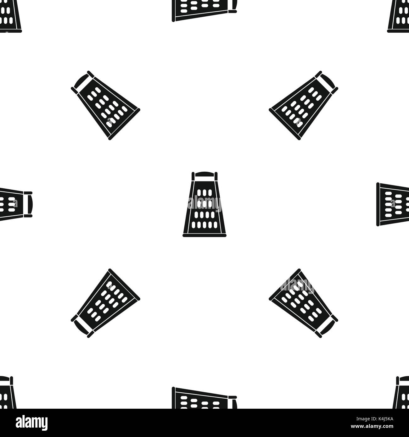 Kitchen grater pattern seamless black Stock Vector