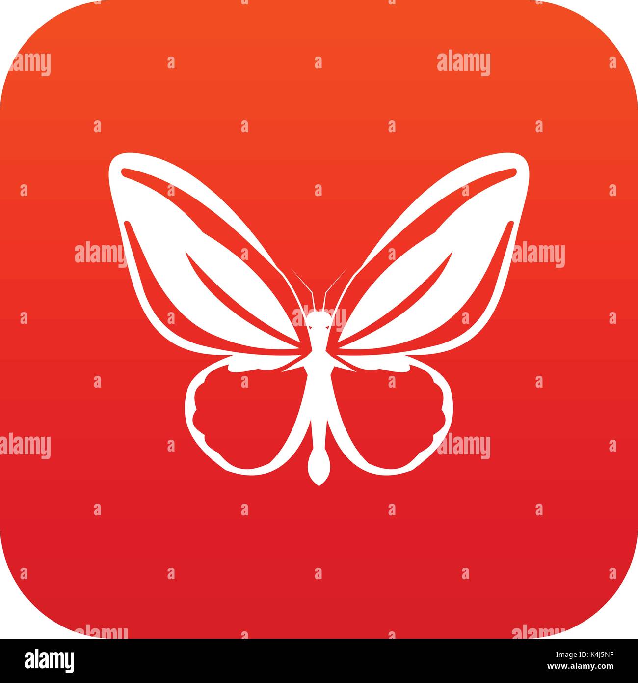 Butterfly icon digital red Stock Vector Image & Art - Alamy