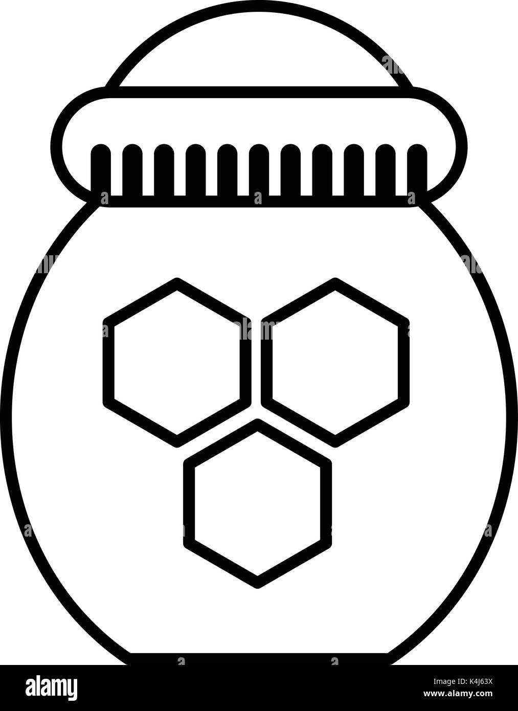 Jar of honey icon , outline style Stock Vector Image & Art Alamy