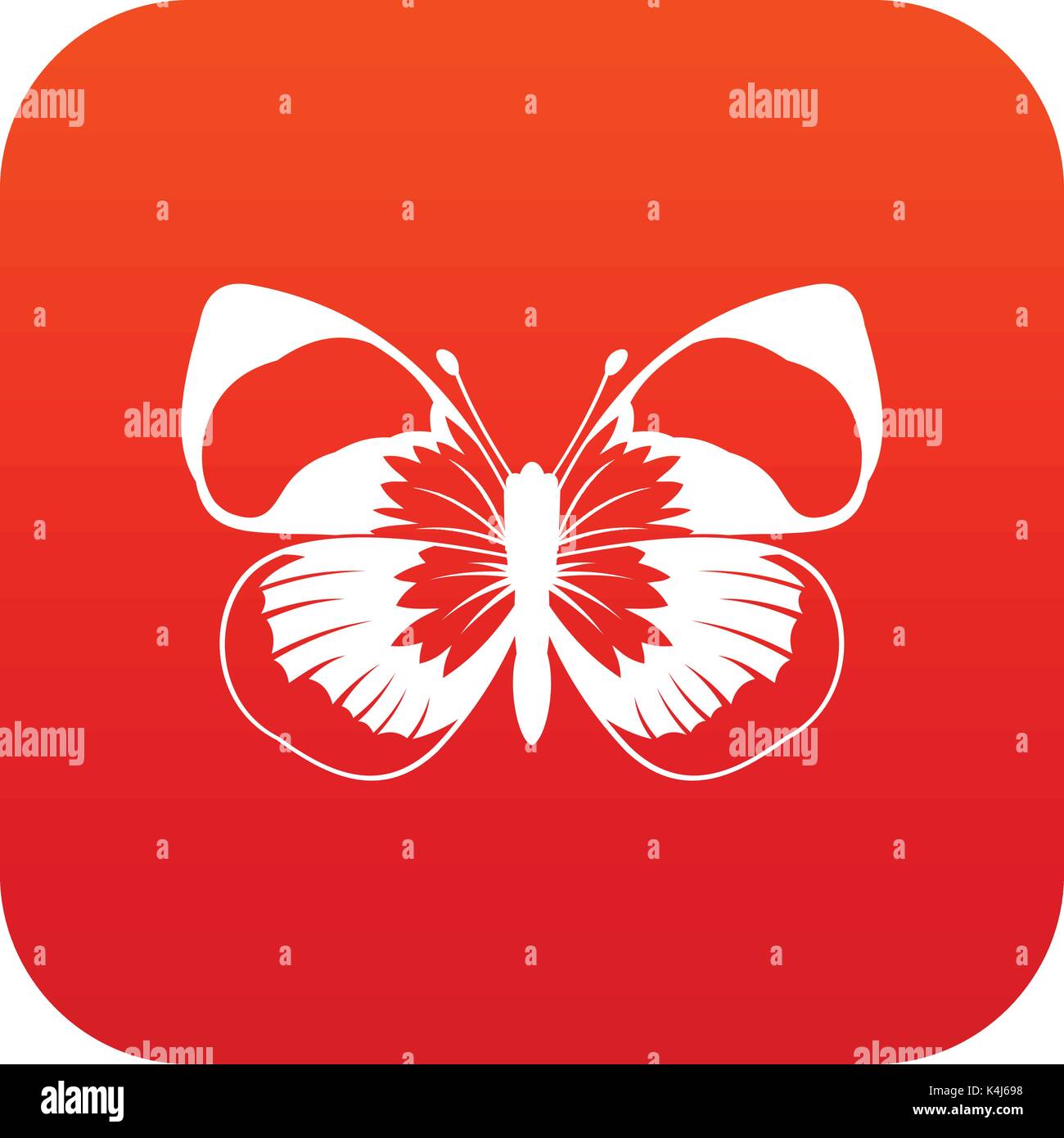 Butterfly icon digital red Stock Vector Image & Art - Alamy