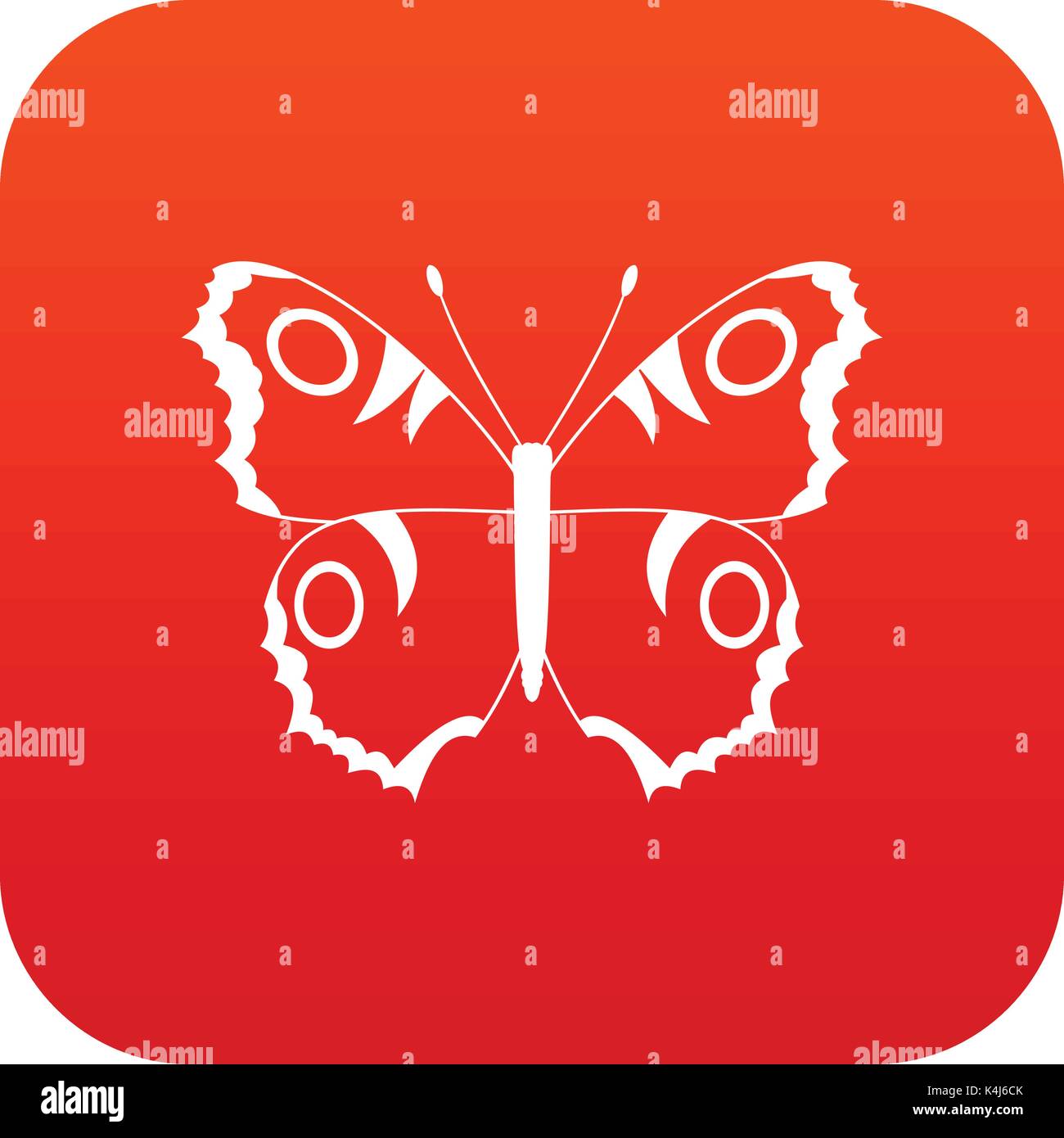 Butterfly icon digital red Stock Vector Image & Art - Alamy