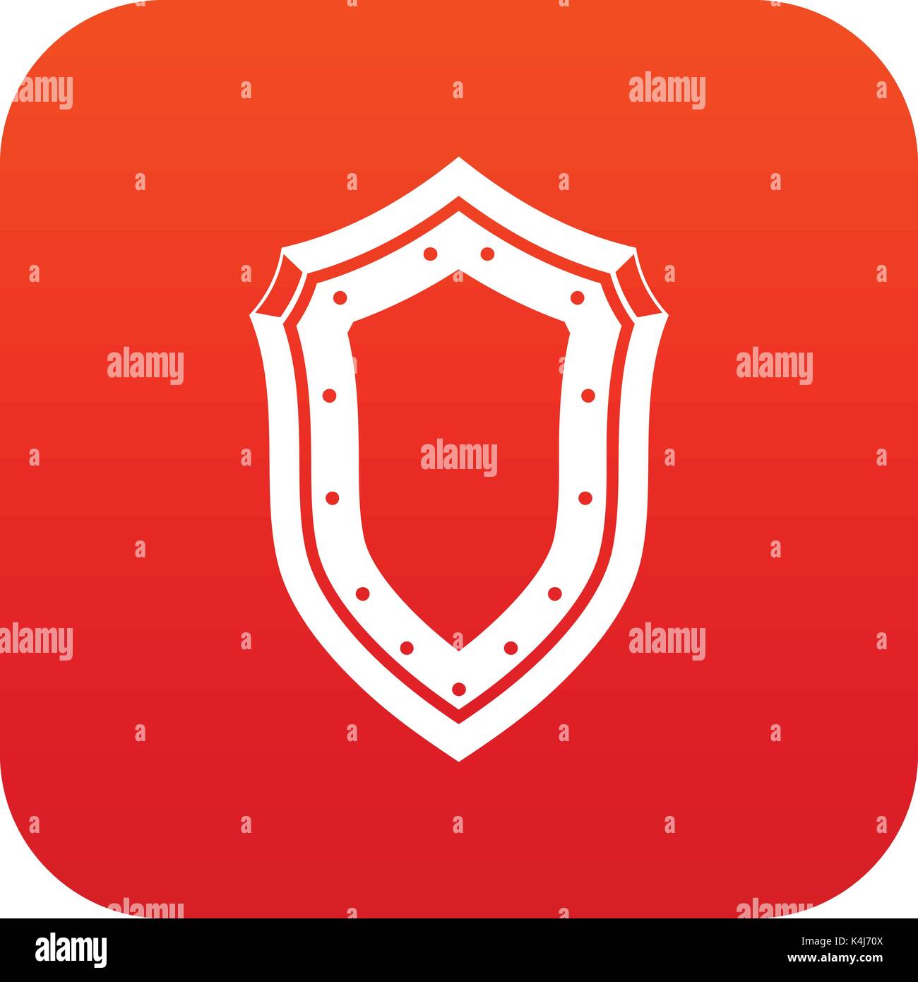 Shield icon digital red Stock Vector Image & Art - Alamy