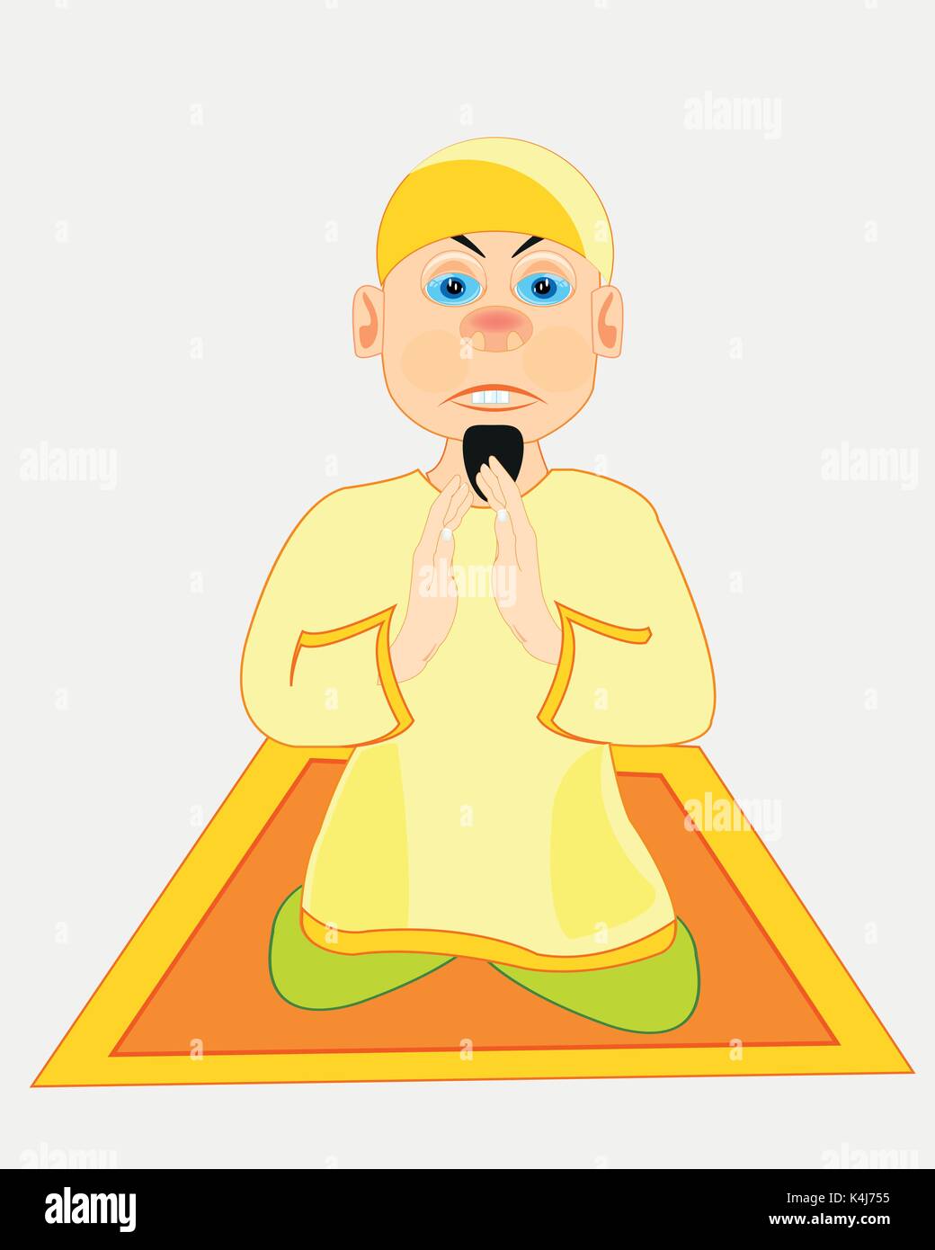 Moslem on prayer Stock Vector
