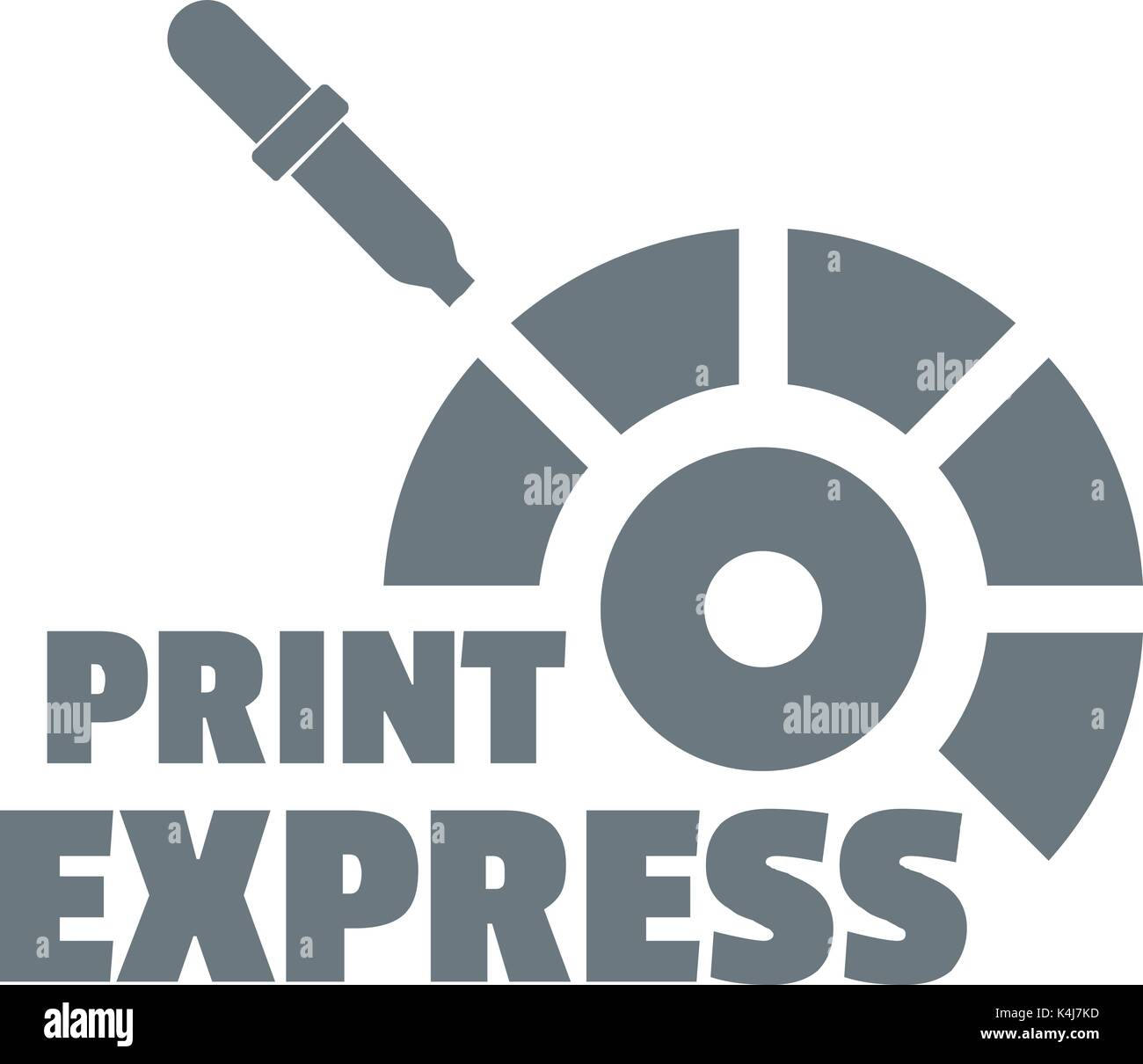 Print express logo, simple style Stock Vector Image & Art Alamy