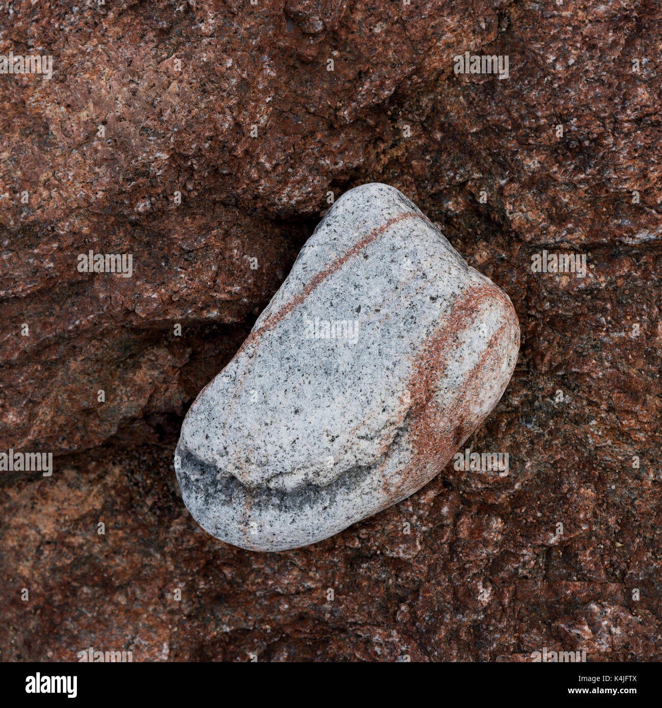 Grey Rock on the beach, Cape Breton Island, Nova Scotia, Canada Stock ...