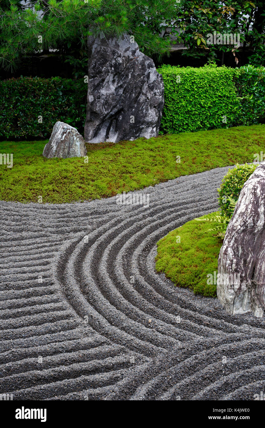 Taizo-in temple rock garden, Kyoto, Japan, Asia Stock Photo