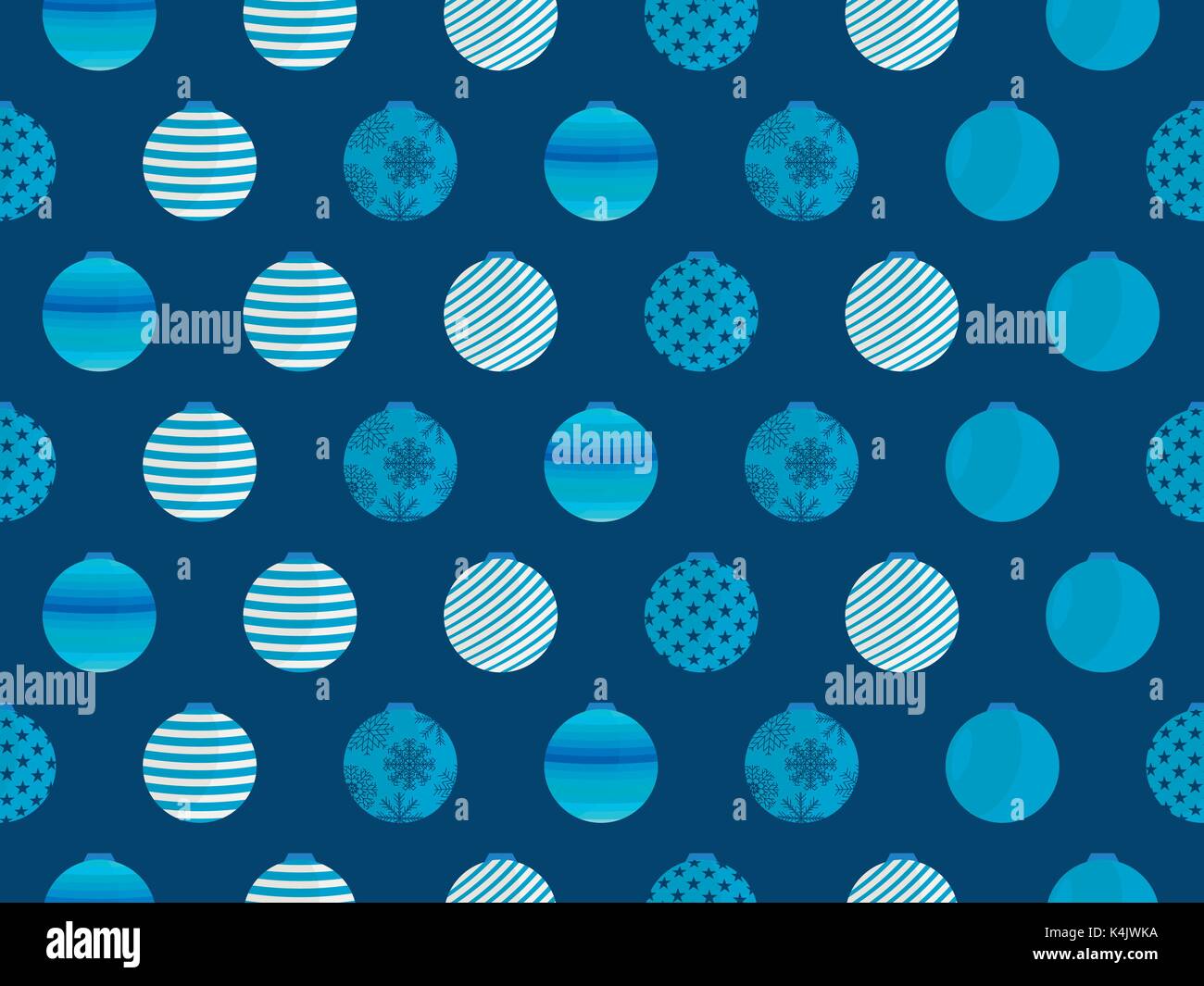 Seamless pattern with Christmas balls. Vector illustration Stock Vector ...
