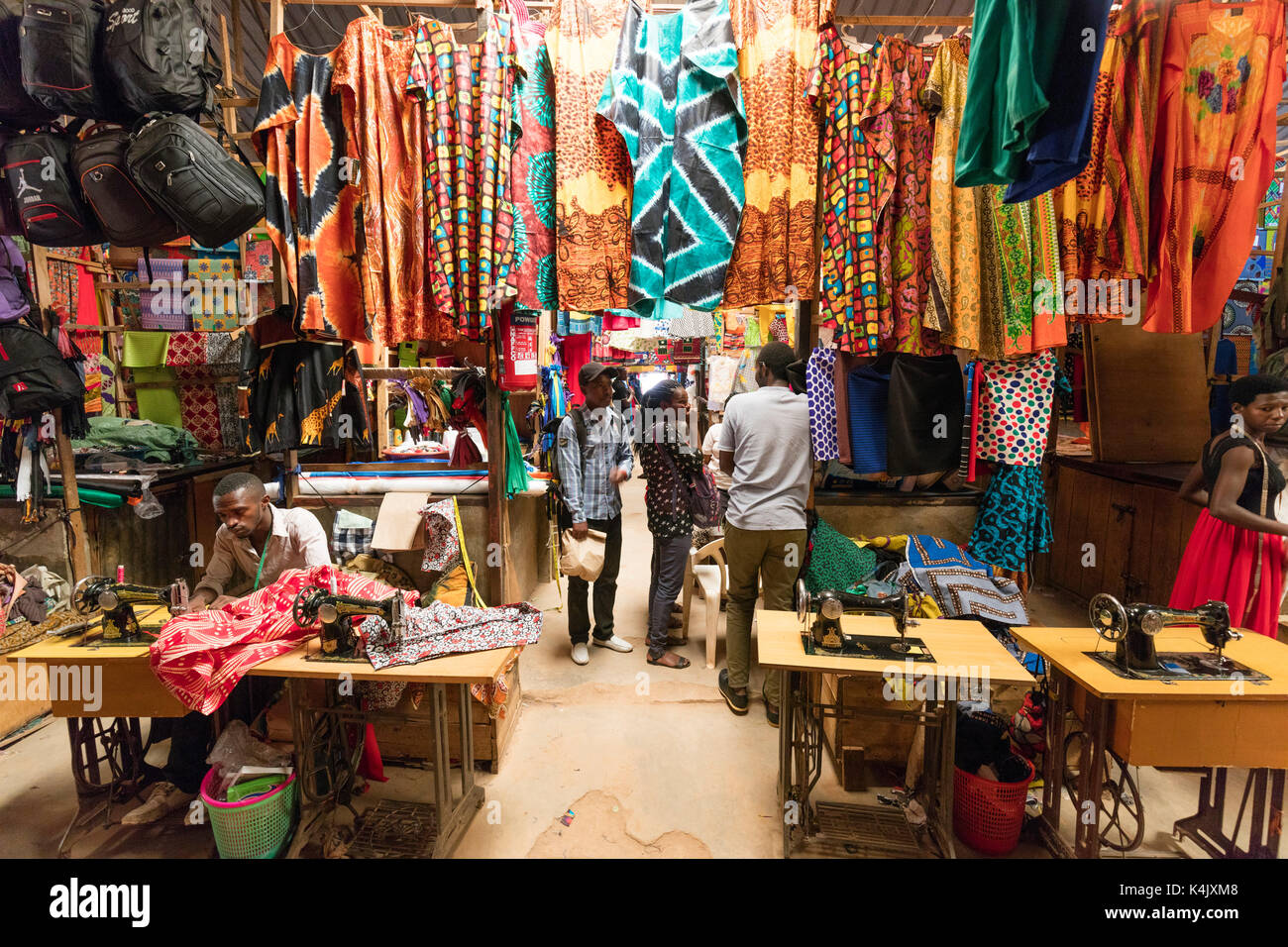Clothing market, Kigali, Rwanda, Africa Stock Photo - Alamy