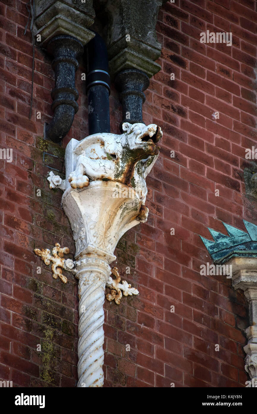 An unusual ornate hopper head on a building in Brighton. Credit Terry