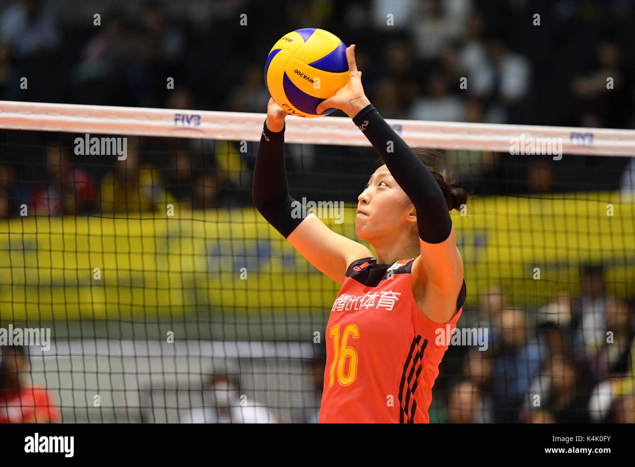 Tokyo, Japan. Credit: MATSUO. 5th Sep, 2017. Xia Ding (CHN) Volleyball ...