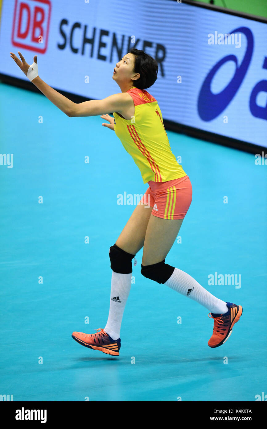 Tokyo, Japan. Credit MATSUO. 6th Sep, 2017. Yuan Xinyue (CHN) Volleyball FIVB World Grand
