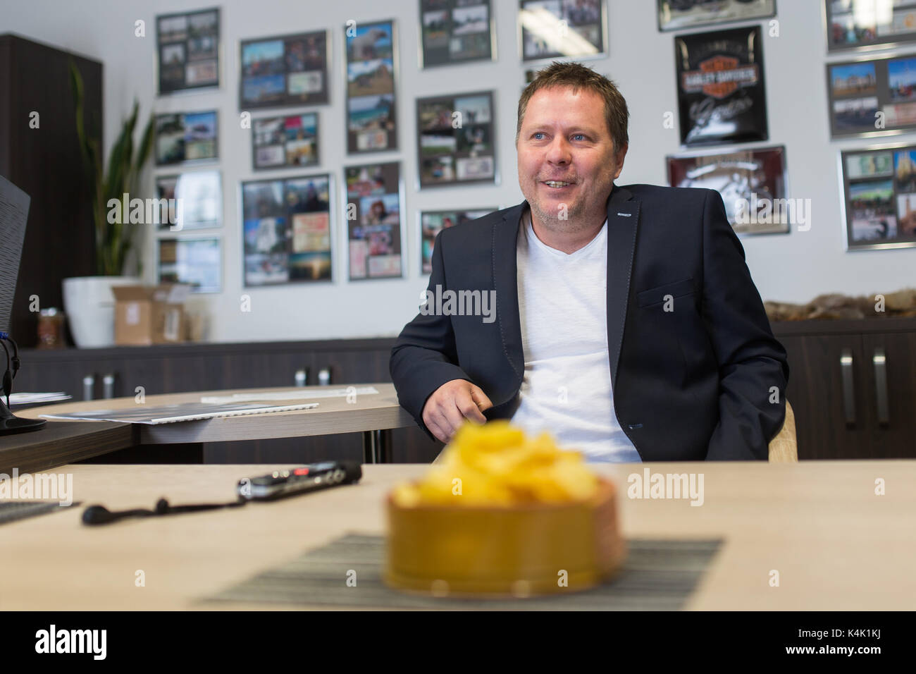 Tomas Krajci of the Krajci plus copmany, the maker of Cyrilovy bramburky  (Cyril chips), is seen in Slavicin near Zlin, Czech Republic, on September  6, 2017. The company wants to build another