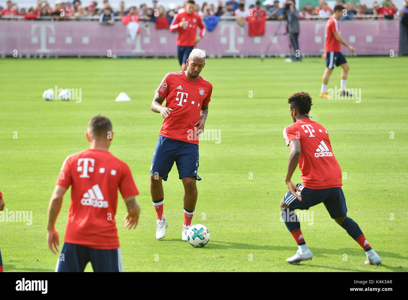 Muenchen, Deutschland. 06th Sep, 2017. v.reKingsley COMAN (FC Bayern Munich), Jerome BOATENG