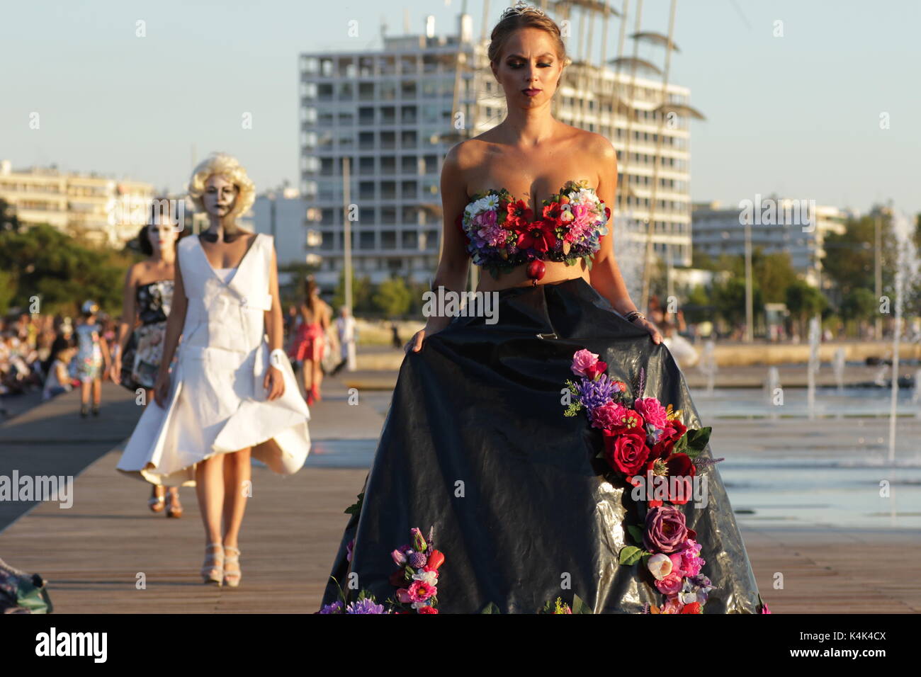 Thessalonki, Greece. September 6th, 2017. An outdoor fashion show with