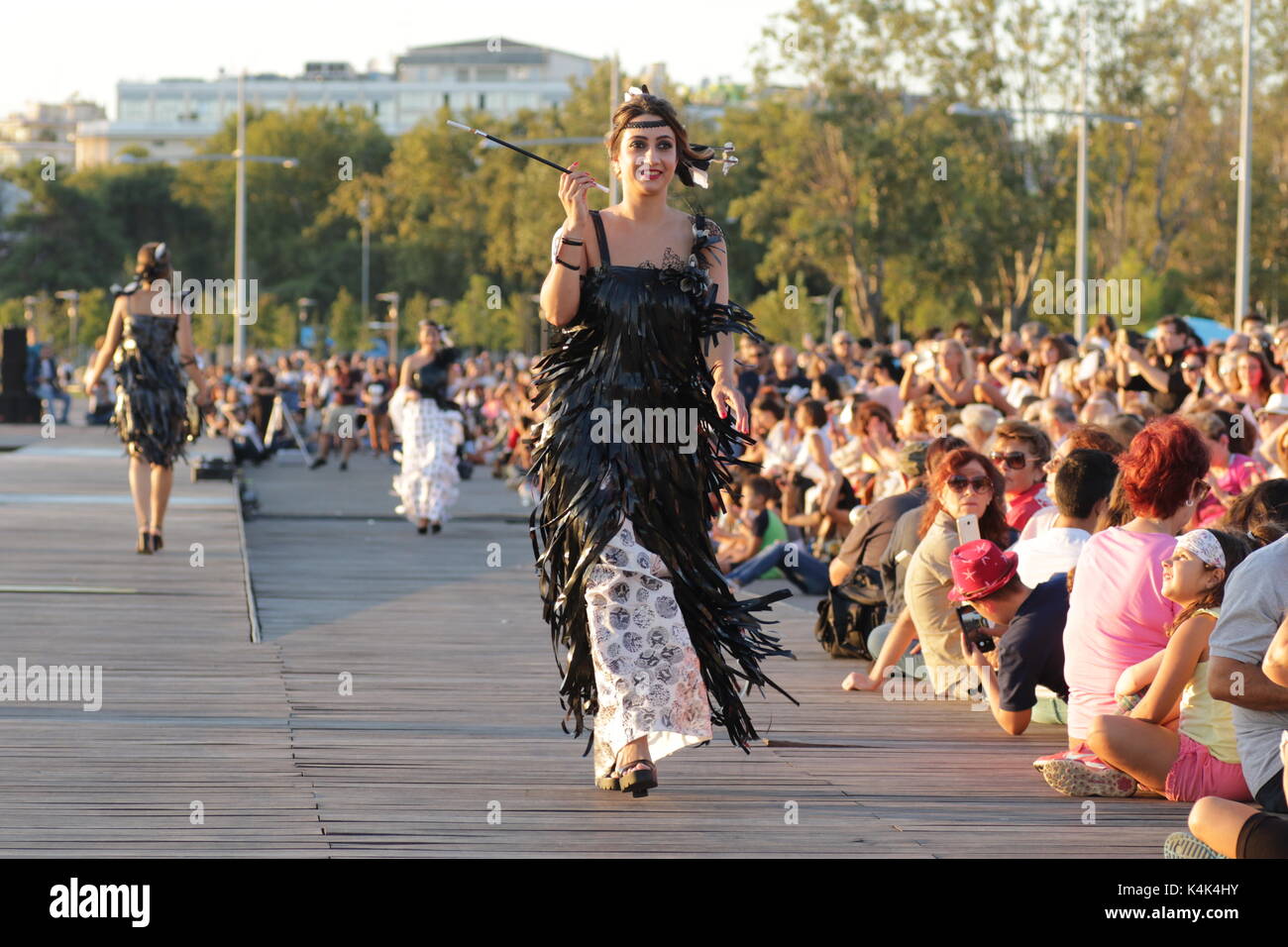 Thessalonki, Greece. September 6th, 2017. An outdoor fashion show with