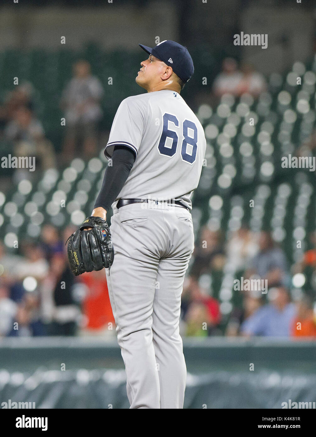 Baltimore, Us. 06th Sep, 2017. New York Yankees relief pitcher