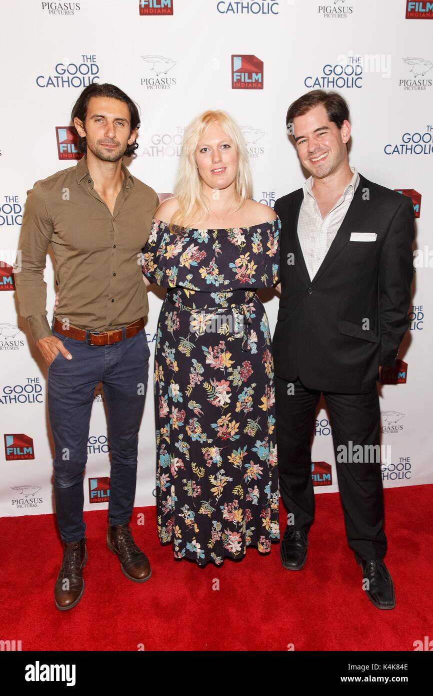 New York, NY, USA. 6th Sep, 2017. Alex Miro, Ellen Jane New, Ben Bartolone  at arrivals for THE GOOD CATHOLIC Premiere, The Crosby Street Hotel, New  York, NY September 6, 2017. Credit: