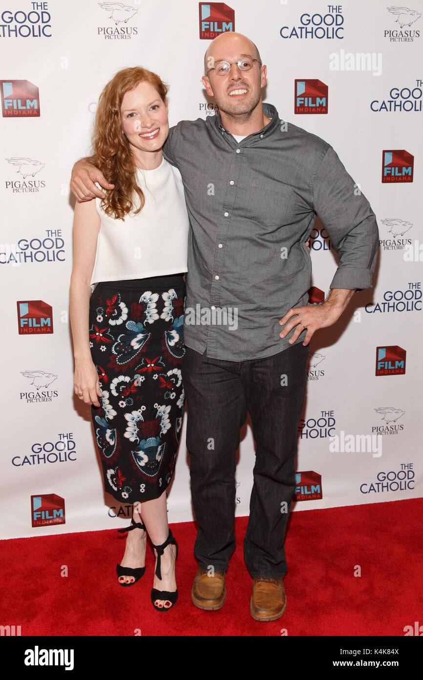 New York, NY, USA. 6th Sep, 2017. Wrenn Schmidt, Paul Shoulberg at arrivals for THE GOOD CATHOLIC Premiere, The Crosby Street Hotel, New York, NY September 6, 2017. Credit: Jason Smith/Everett Collection/Alamy Live News Stock Photo