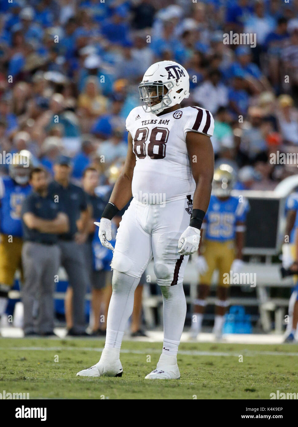 September 03, 2017 Texas A&M Aggies defensive lineman Kingsley