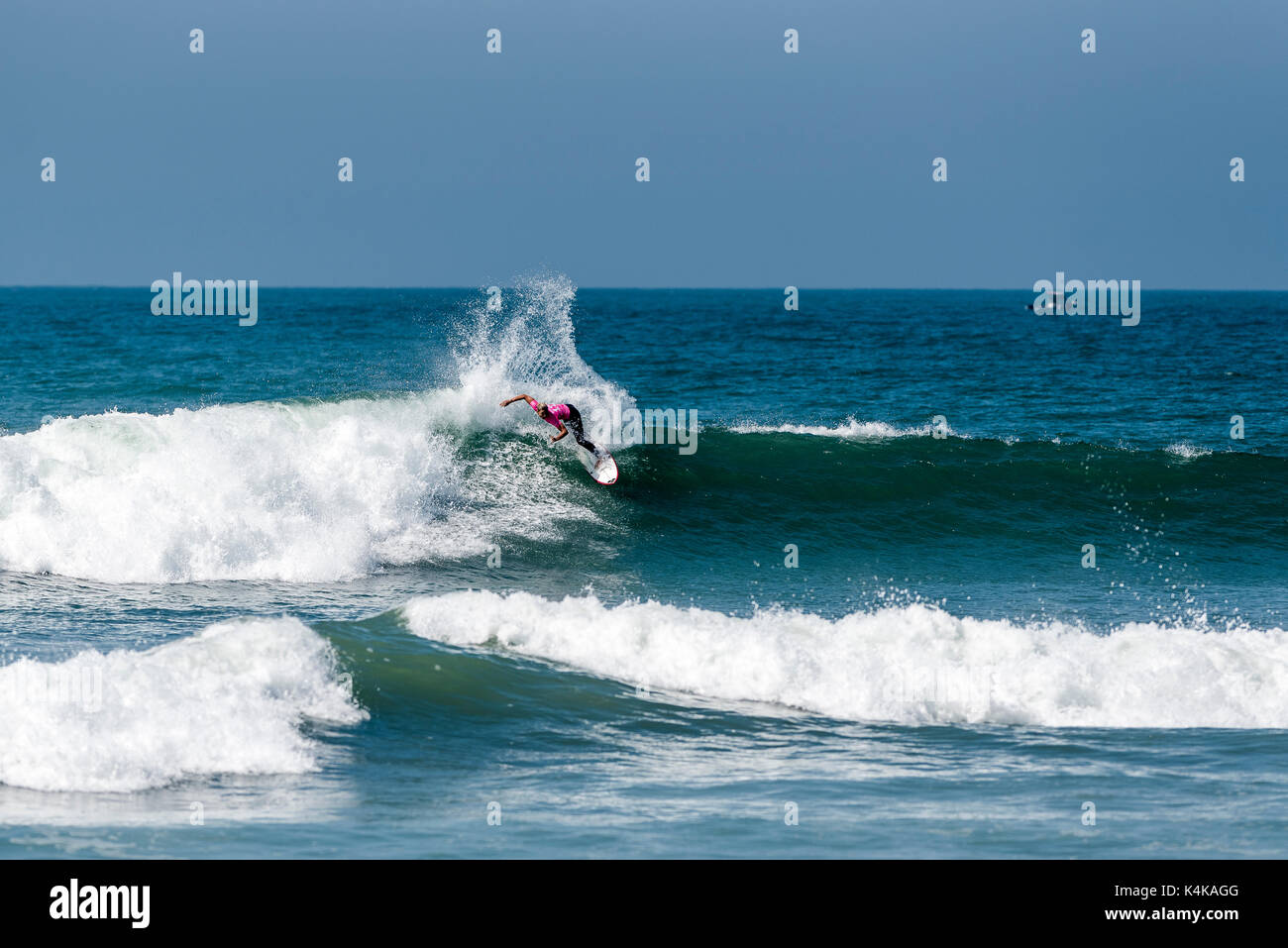 San Clemente, USA. 06th Sep, 2017. Round one of surfing at the 2017 Swatch Women's Pro at Lower Trestles, San Onofre State Beach, San Clamente, CA on September 06, 2017. Surfer: Sage Erickson (USA). Credit: Benjamin Ginsberg/Alamy Live News  Stock Photo