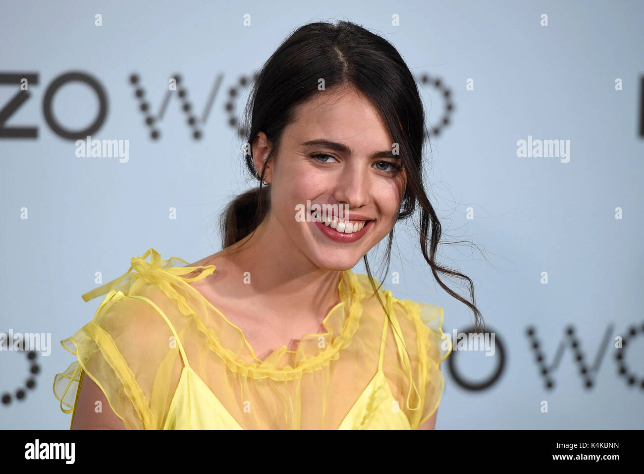 Madrid, Spain. 06th Sep, 2017. Model Margaret Qualley during "Kenzo World" event in Madrid on