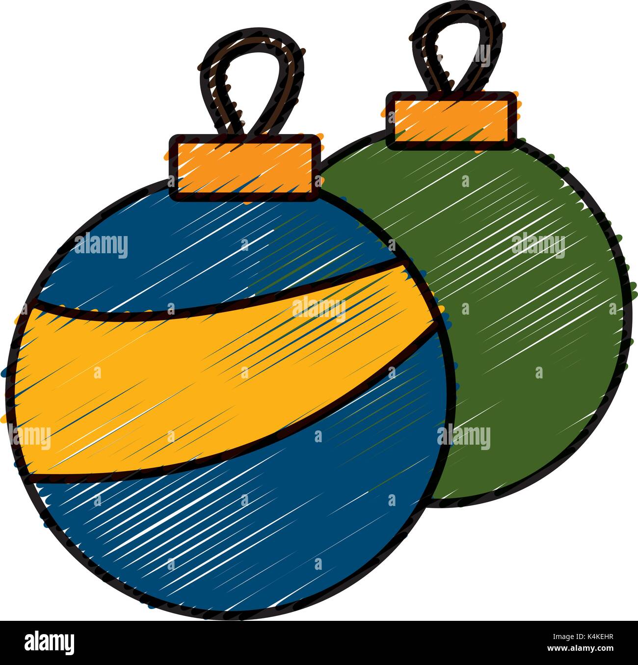 Christmas decorative balls Stock Vector Image & Art - Alamy