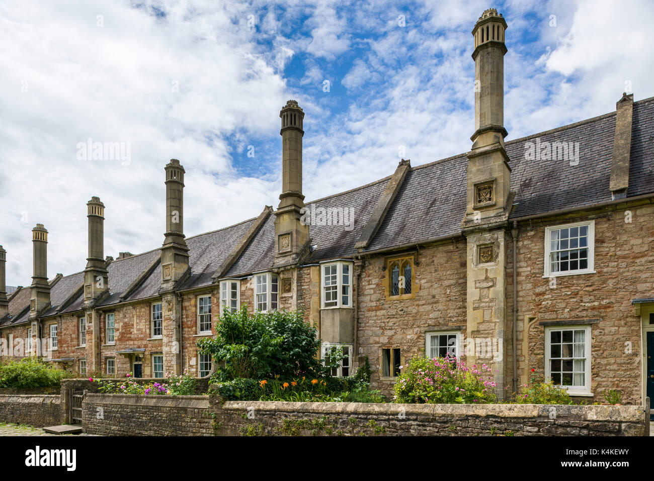 Vicars' Close in the city of Wells, Somerset, England. Stock Photo