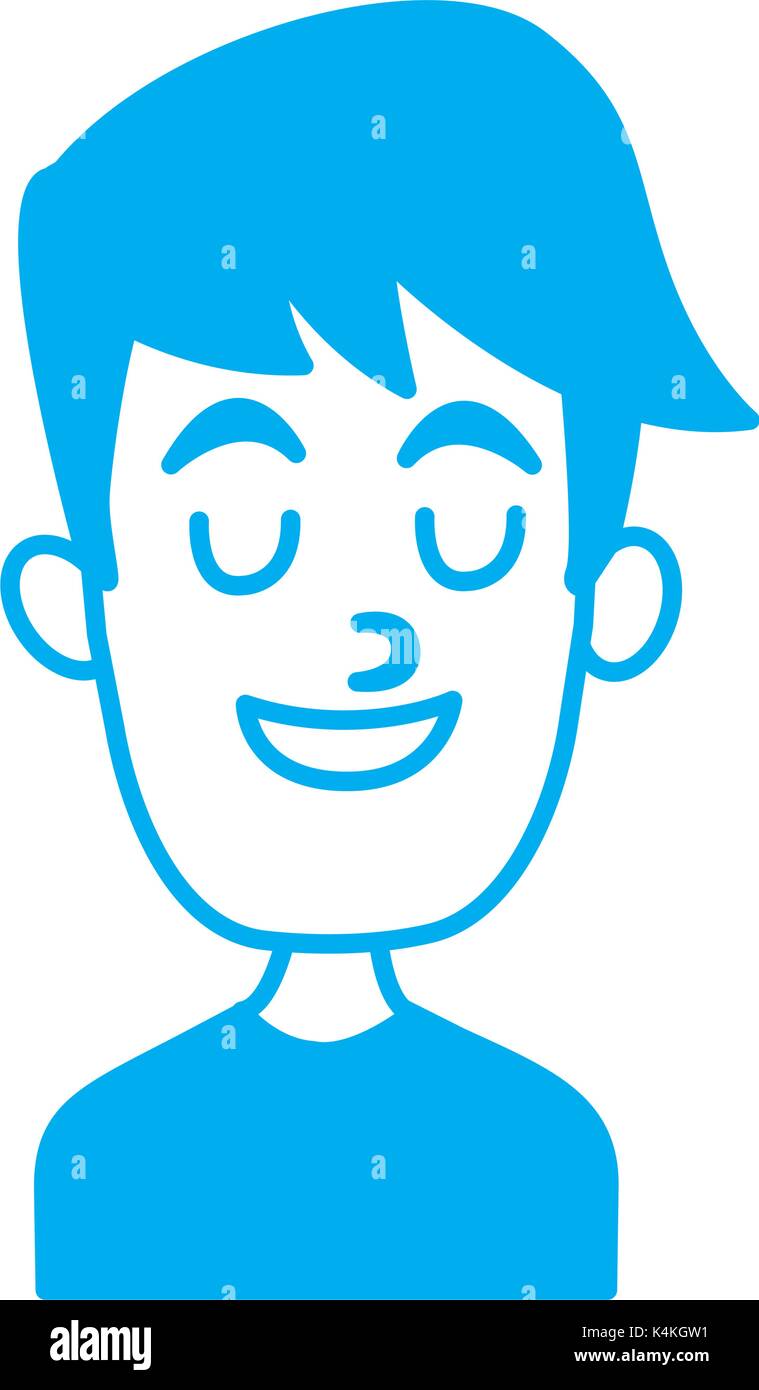 Man smiling with eyes closed Stock Vector Image & Art - Alamy