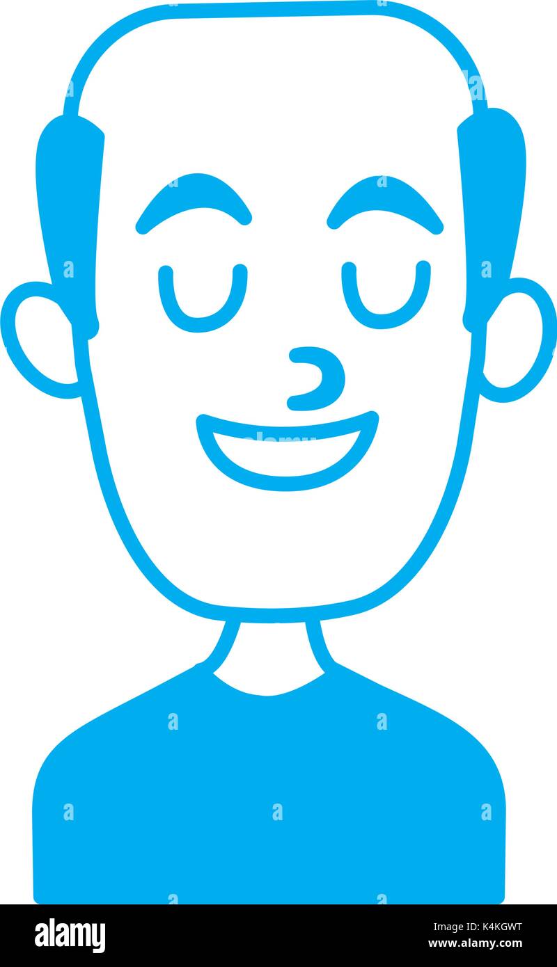 Man smiling with eyes closed Stock Vector Image & Art - Alamy