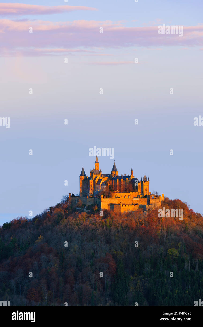 Burg Hohenzollern, Swabian Alb, Baden-Württemberg, Germany Stock Photo