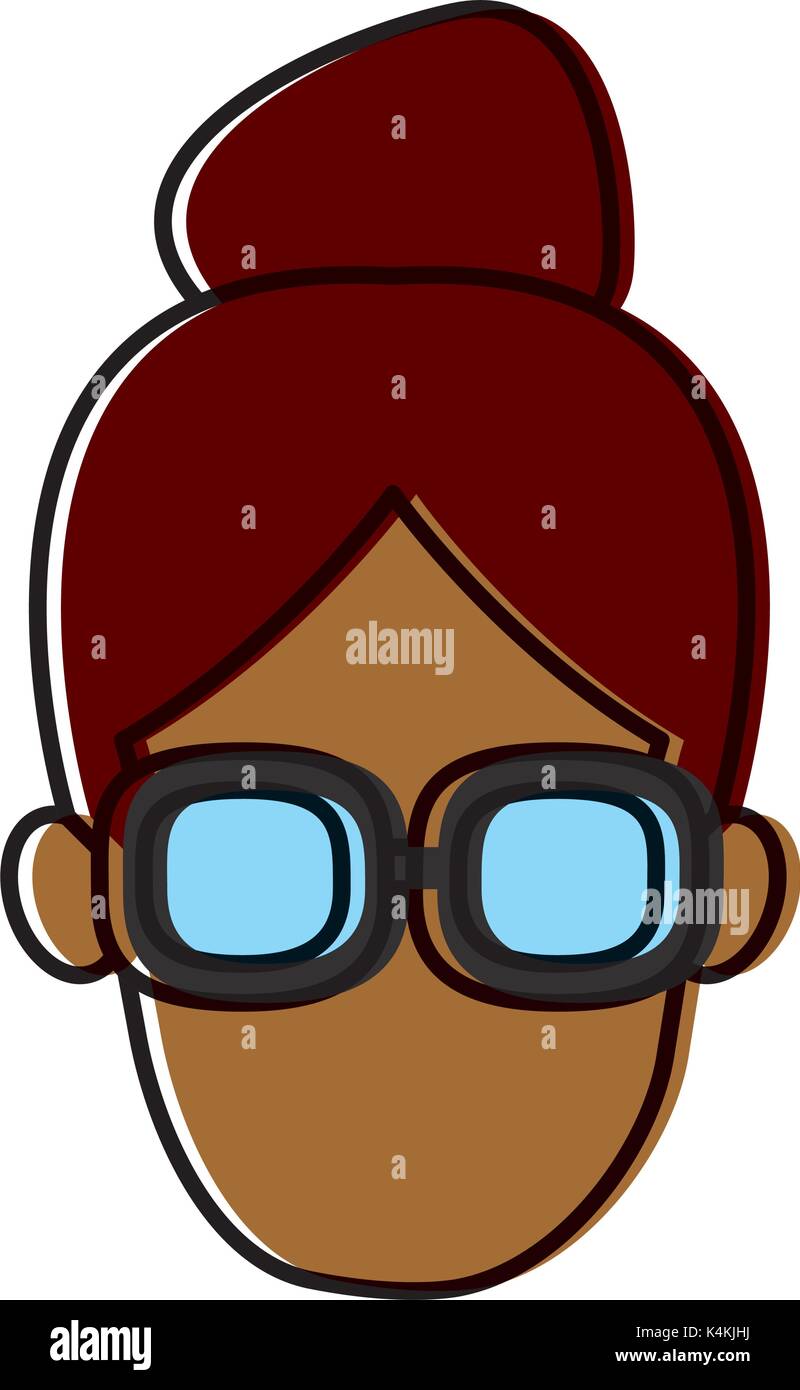 Woman with glasses Stock Vector Image & Art - Alamy