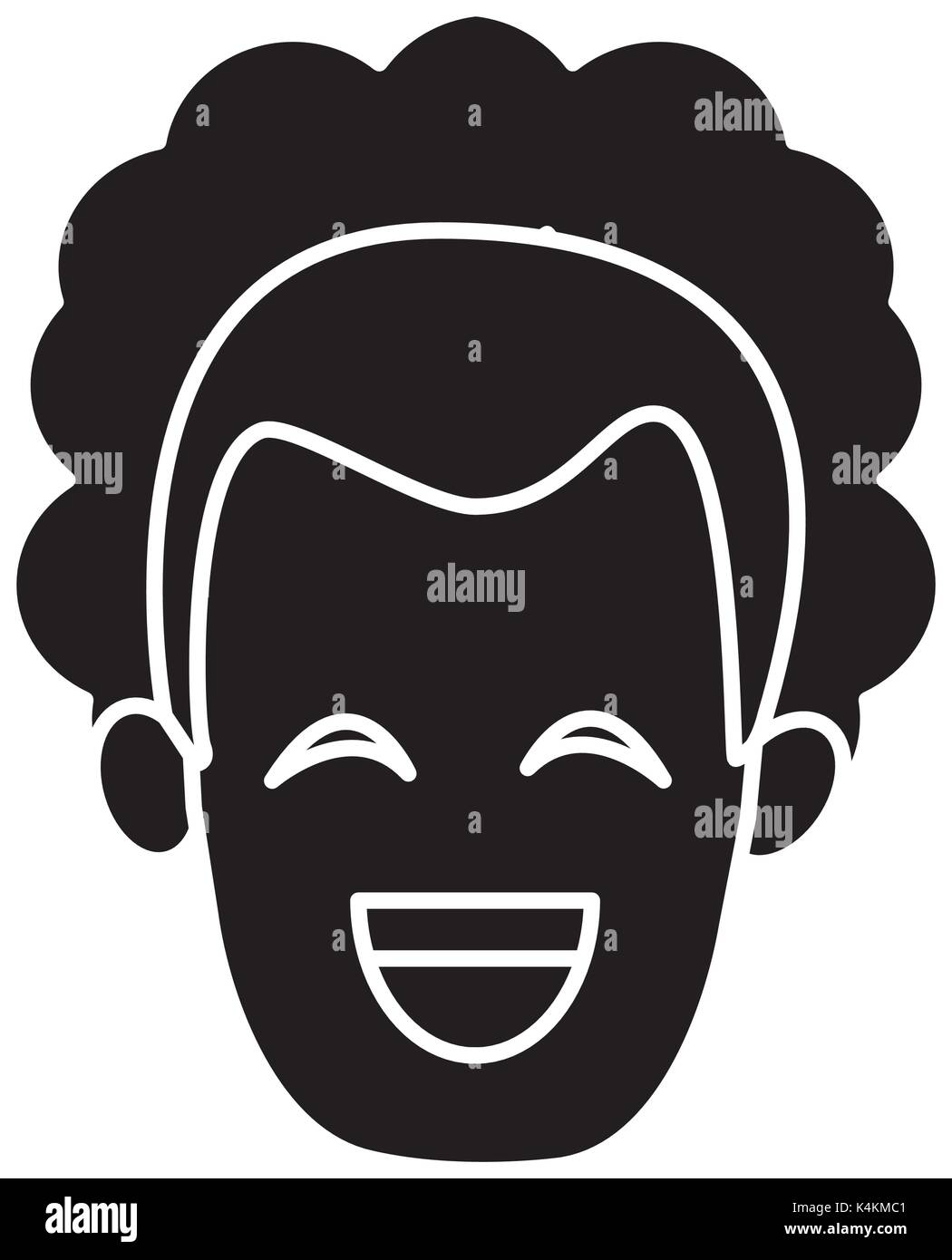 Man smiling with eyes closed Stock Vector Image & Art - Alamy