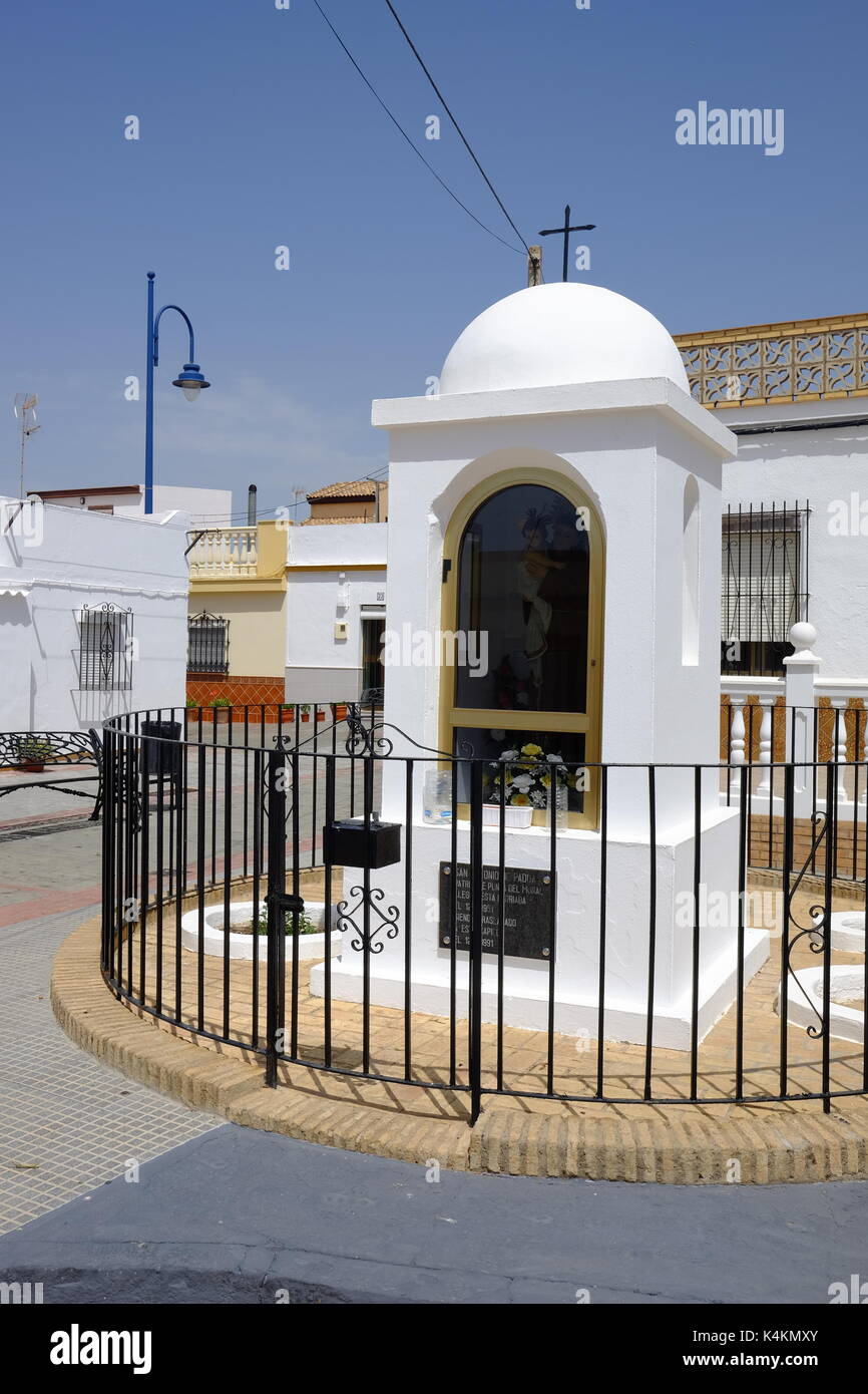 shrine dedicated to San Anontio, Isla del Moral, Spain Stock Photo