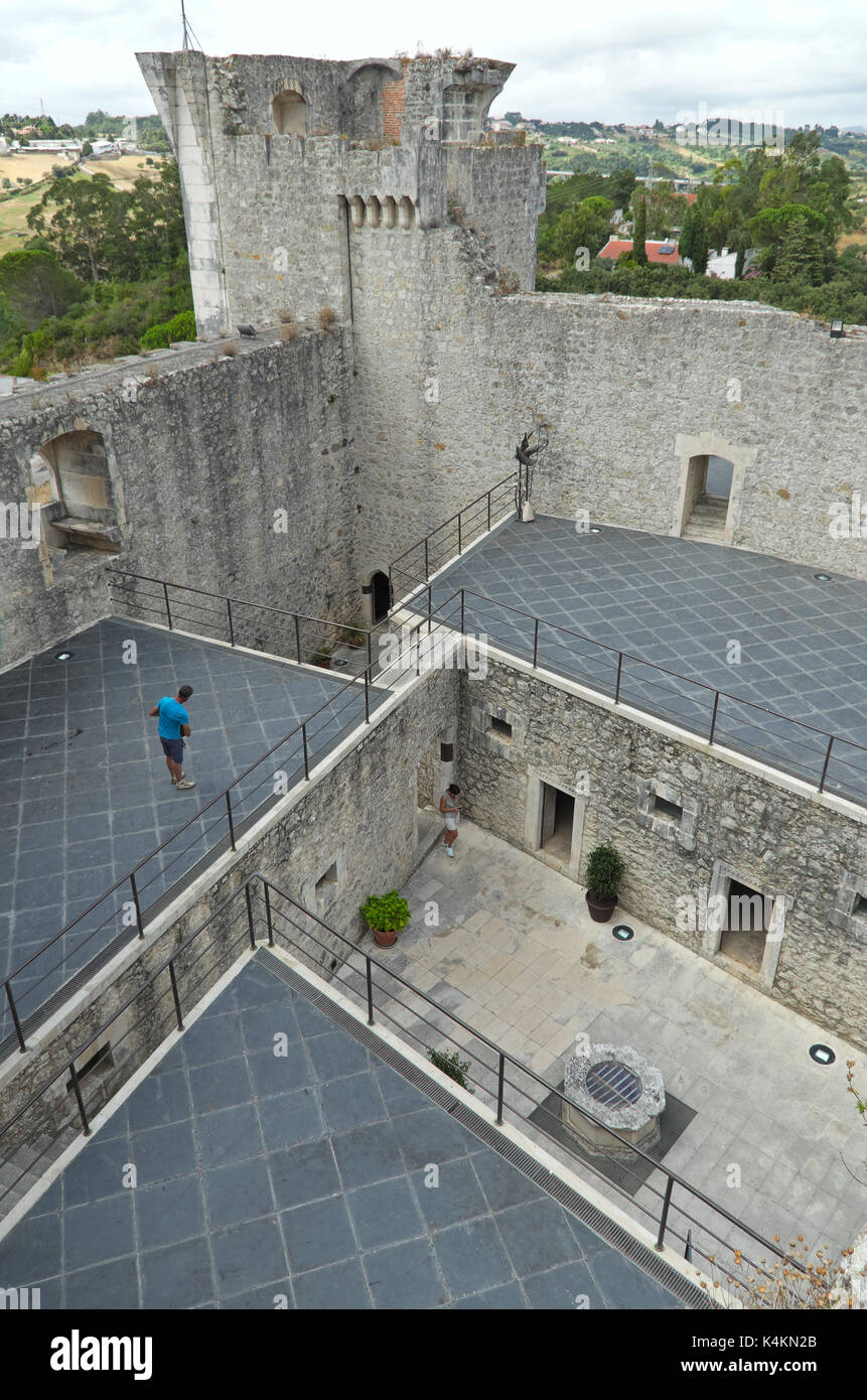 Castle of Porto-de-Mos in Leiria, Portugal. Travel destinations and  landmarks Stock Photo - Alamy