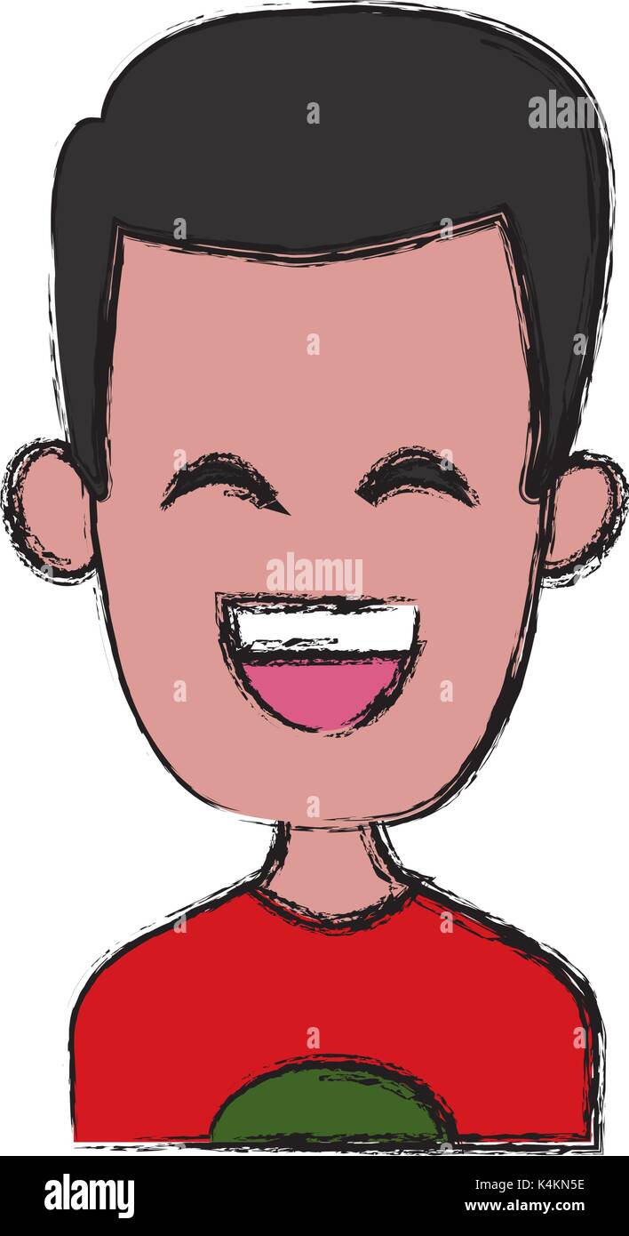 Man smiling with eyes closed Stock Vector Image & Art - Alamy