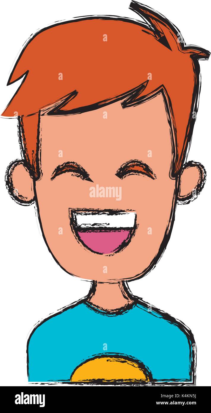 Man smiling with eyes closed Stock Vector Image & Art - Alamy