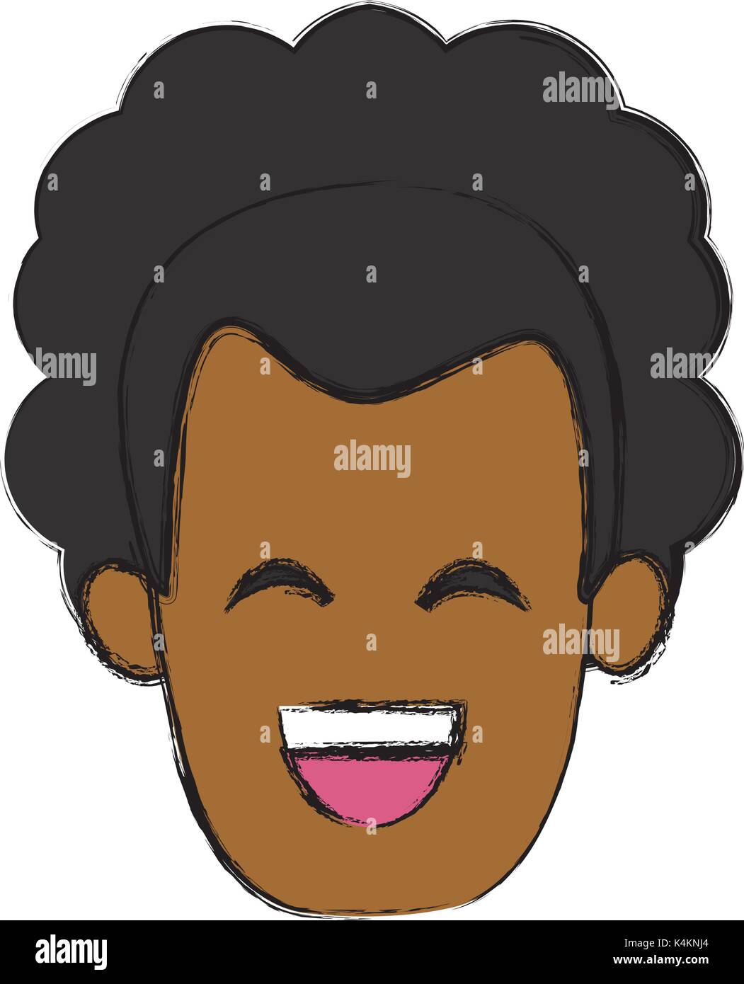 Man smiling with eyes closed Stock Vector Image & Art - Alamy