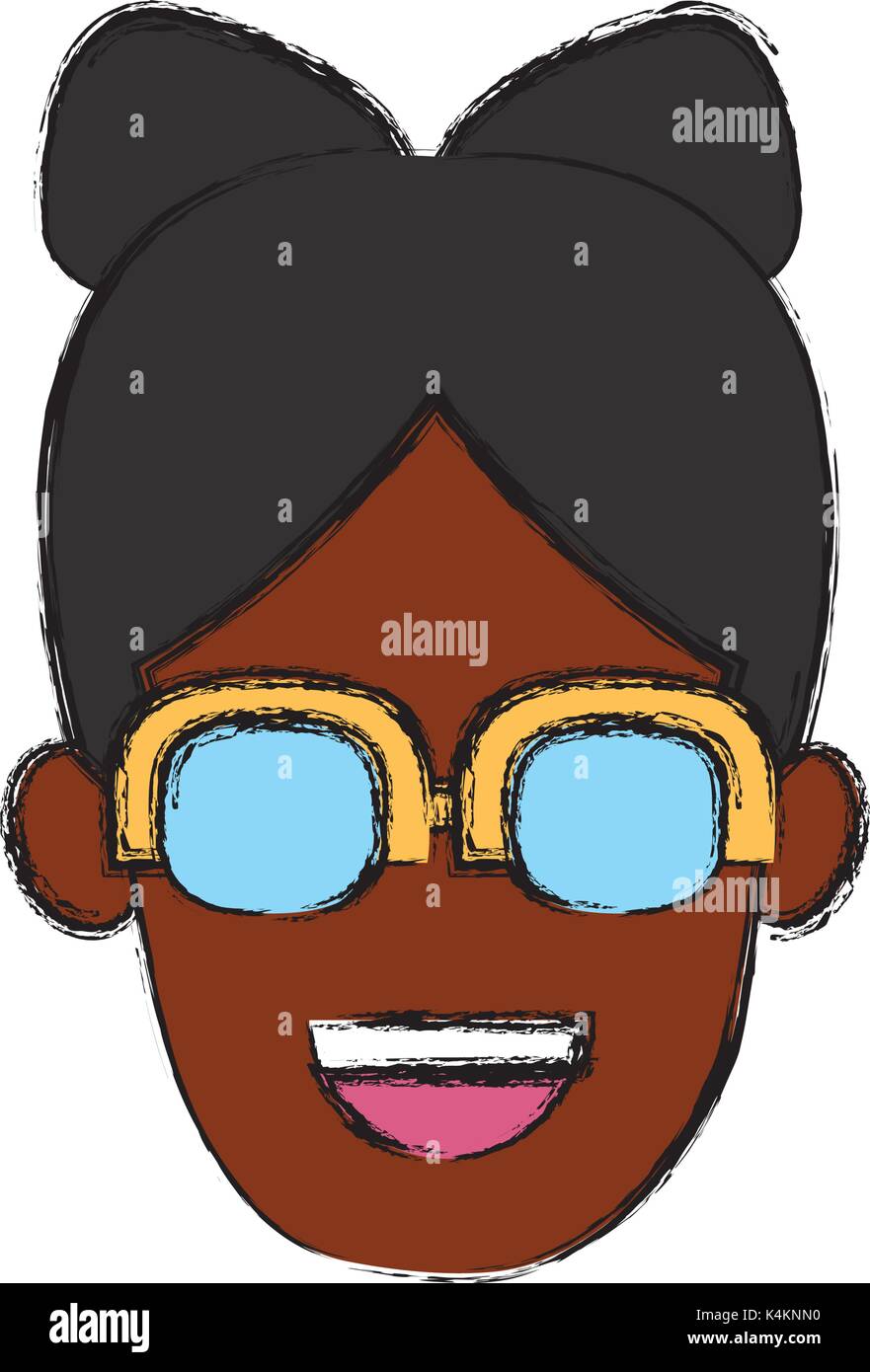 Woman with glasses Stock Vector Image & Art - Alamy