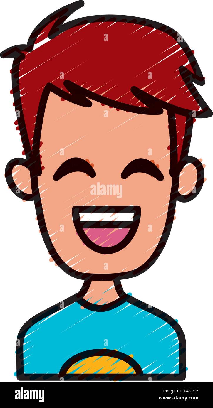 Man smiling with eyes closed Stock Vector Image & Art - Alamy
