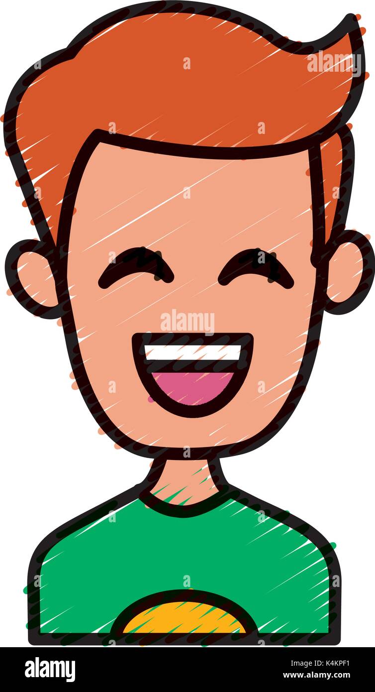 Man smiling with eyes closed Stock Vector Image & Art - Alamy