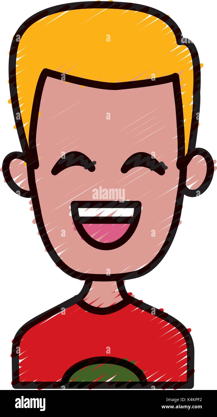 Man smiling with eyes closed Stock Vector Image & Art - Alamy
