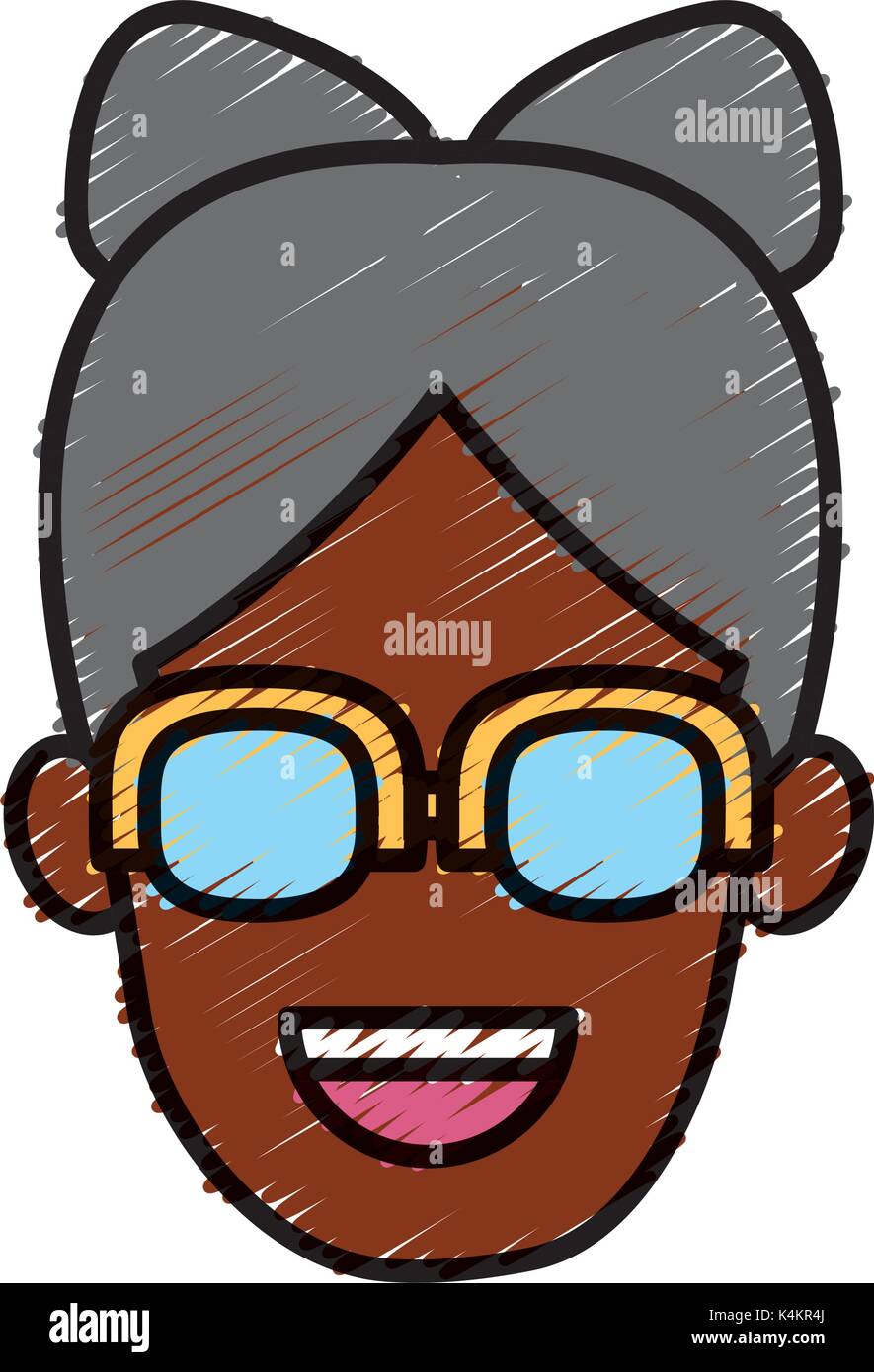 Woman with glasses Stock Vector Image & Art - Alamy