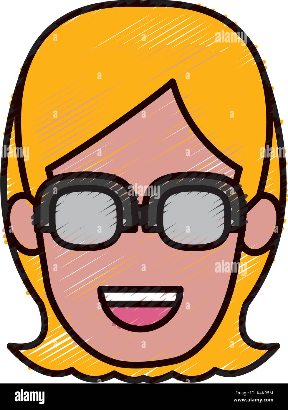 Woman with glasses Stock Vector Image & Art - Alamy