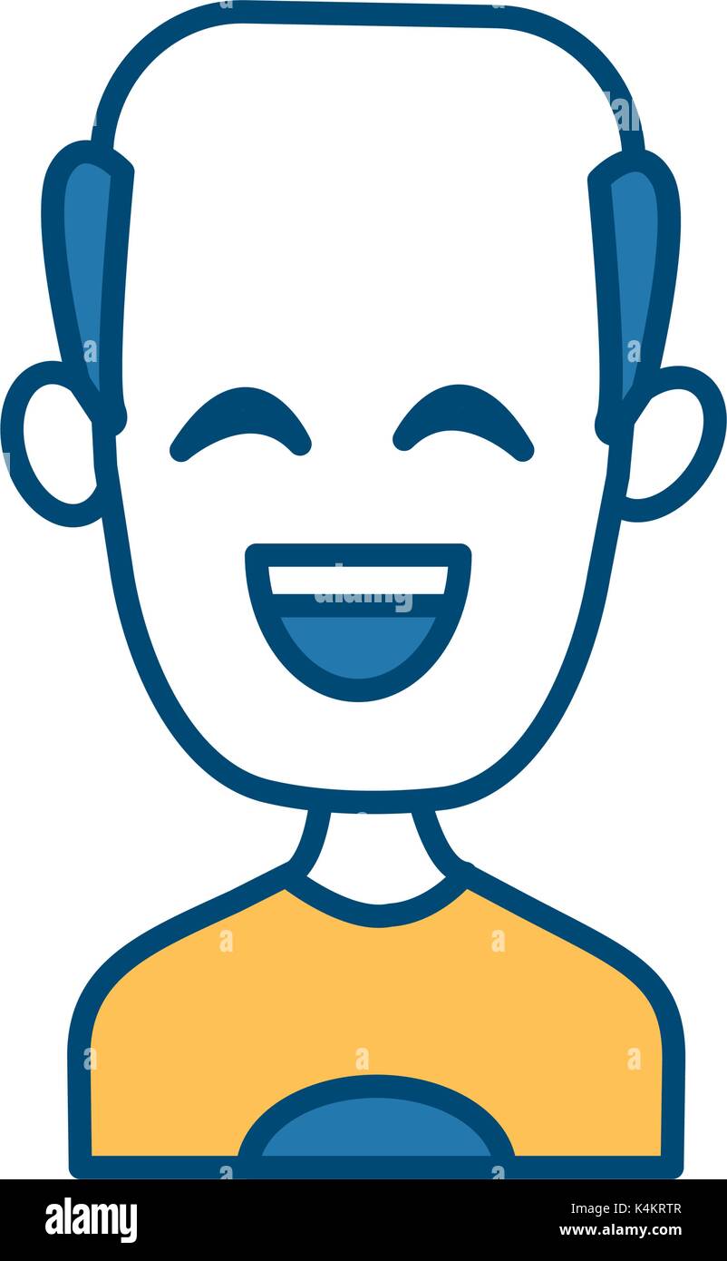 Man smiling with eyes closed Stock Vector Image & Art - Alamy
