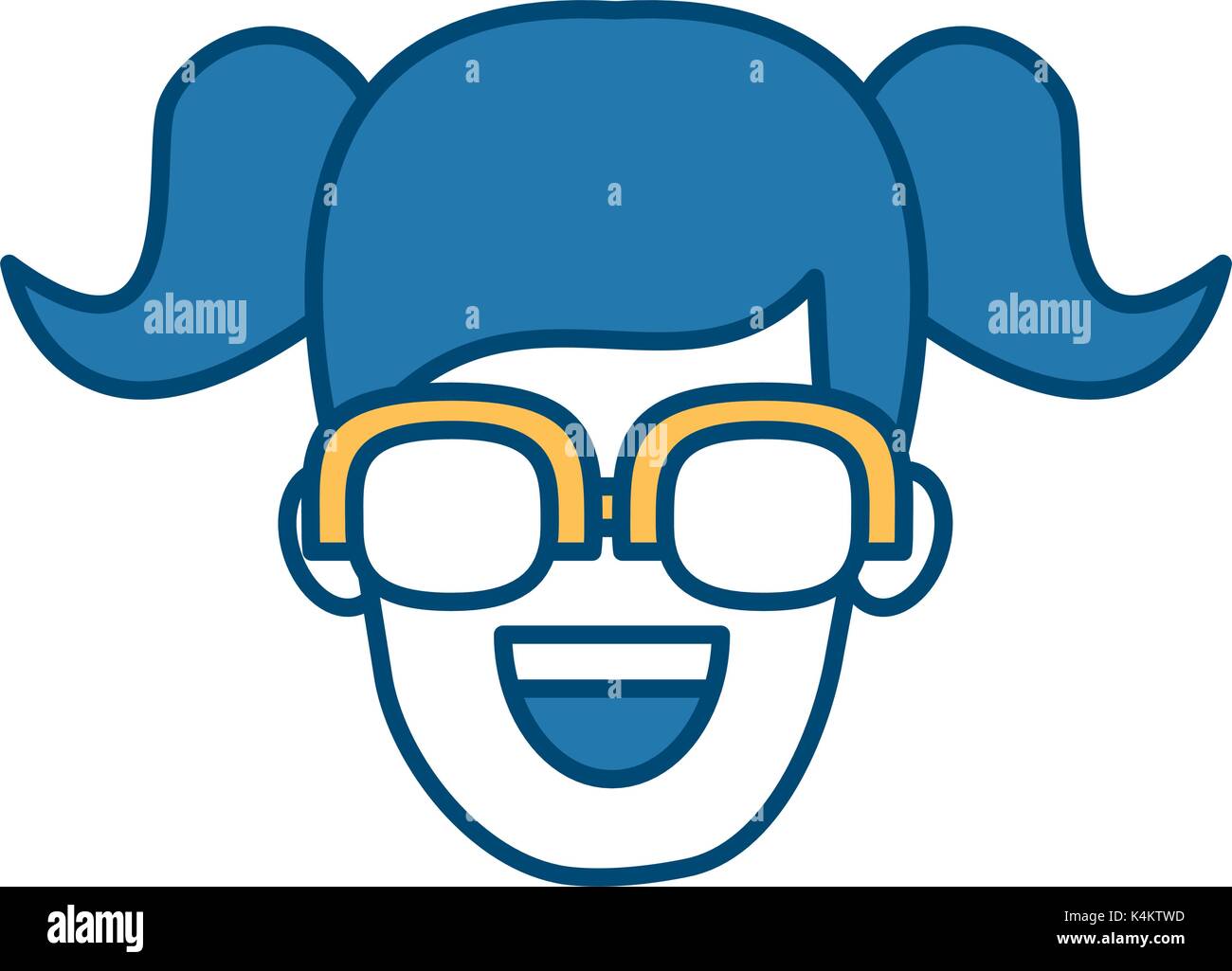 Woman with glasses Stock Vector Image & Art - Alamy
