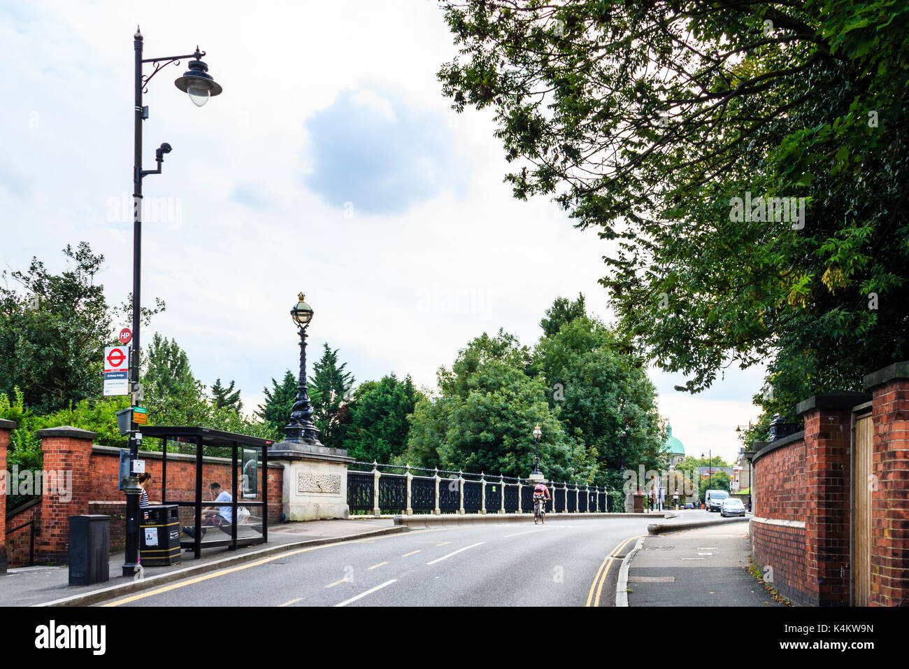 Hornsey Lane Bridge, the Victorian 'Highgate Archway', infamous for numerous suicides Stock Photo